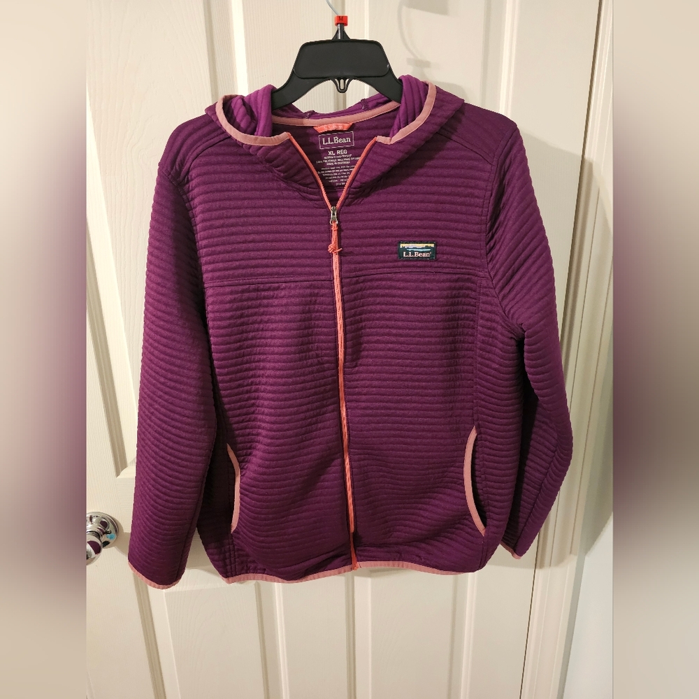 L.L.Bean Women's Airlight Knit Full-Zip Hoodie Size XL